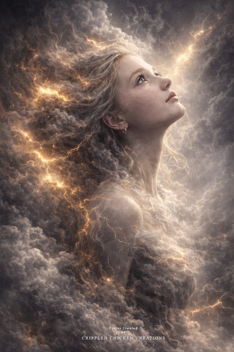 ChickenCrippled's tweet image. STORM PRINCESS

#graphic, #graphicdesign, #art, #artwork, #crippledchickencreations, #aiart,