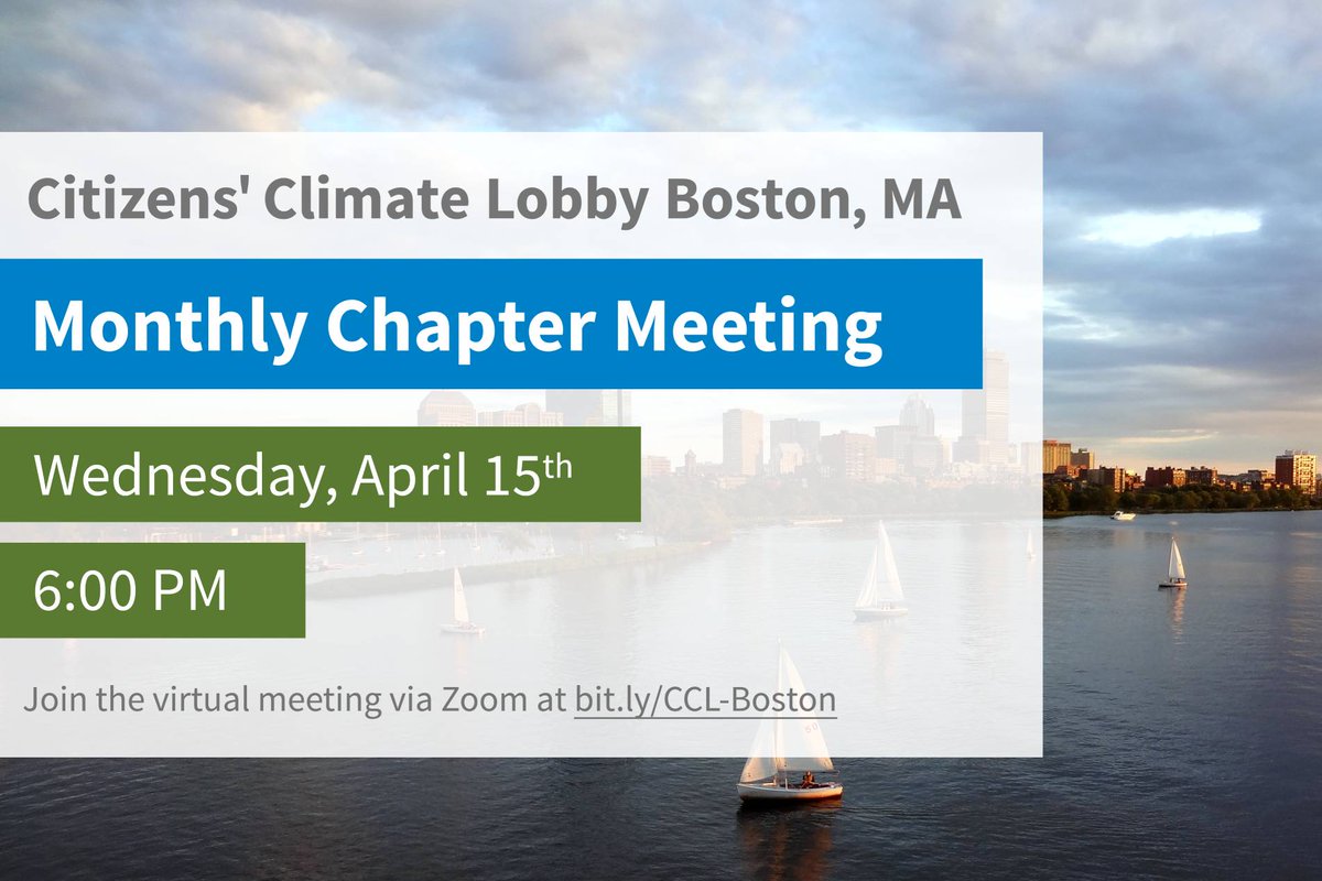 Citizens' Climate Lobby – Boston Chapter tweet media