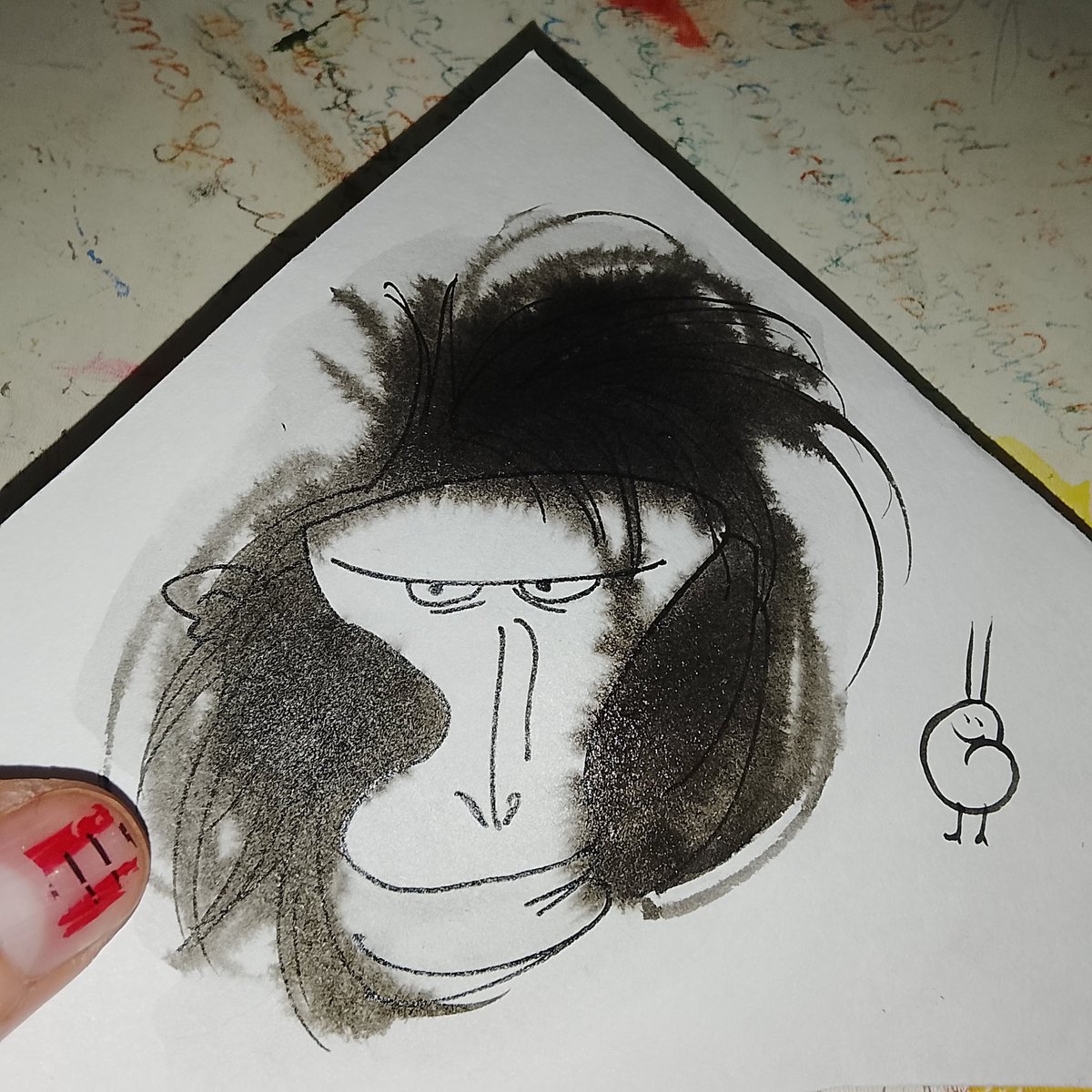 pimenova_a53320's tweet image. Мазюки пером на огрызках
#animals #art #ink