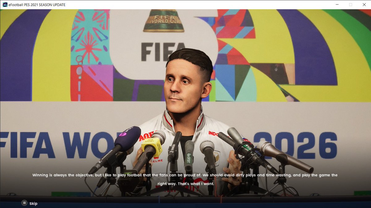 cicakepo's tweet image. #PES2021 [Unofficial] Presscon Backboard FIFA World Cup 2026 #kitmaker #konami #efootball