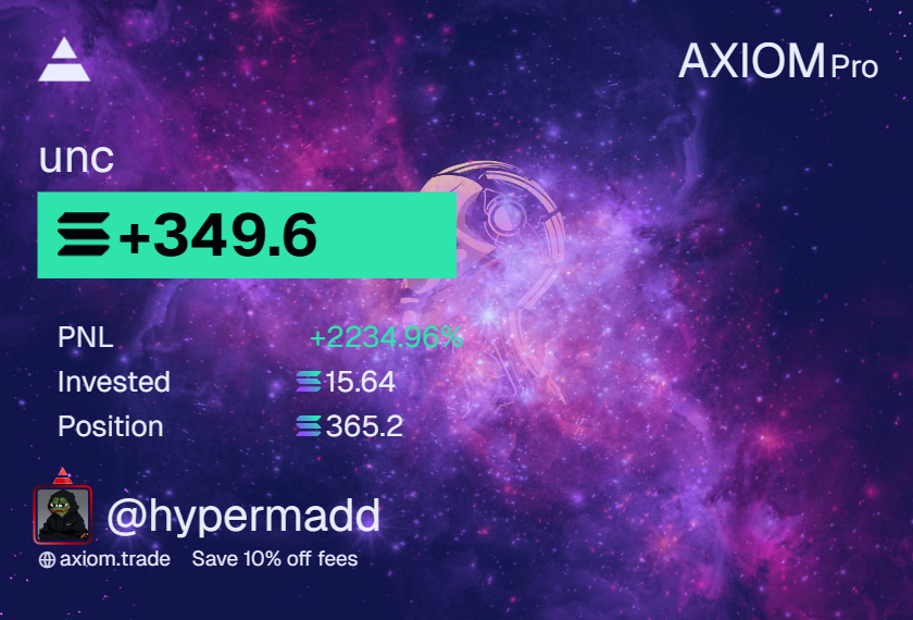 So easy to hold and believe it.

UNC really build different. 

Market always rewarded uniqe stories.

Hope make sense it .  

I thought there was going to be a shift from trenching 5K marketcap shitters to holding strong community coins again

Thank u <a href="/fibonacki/">fibs</a> you bringing to