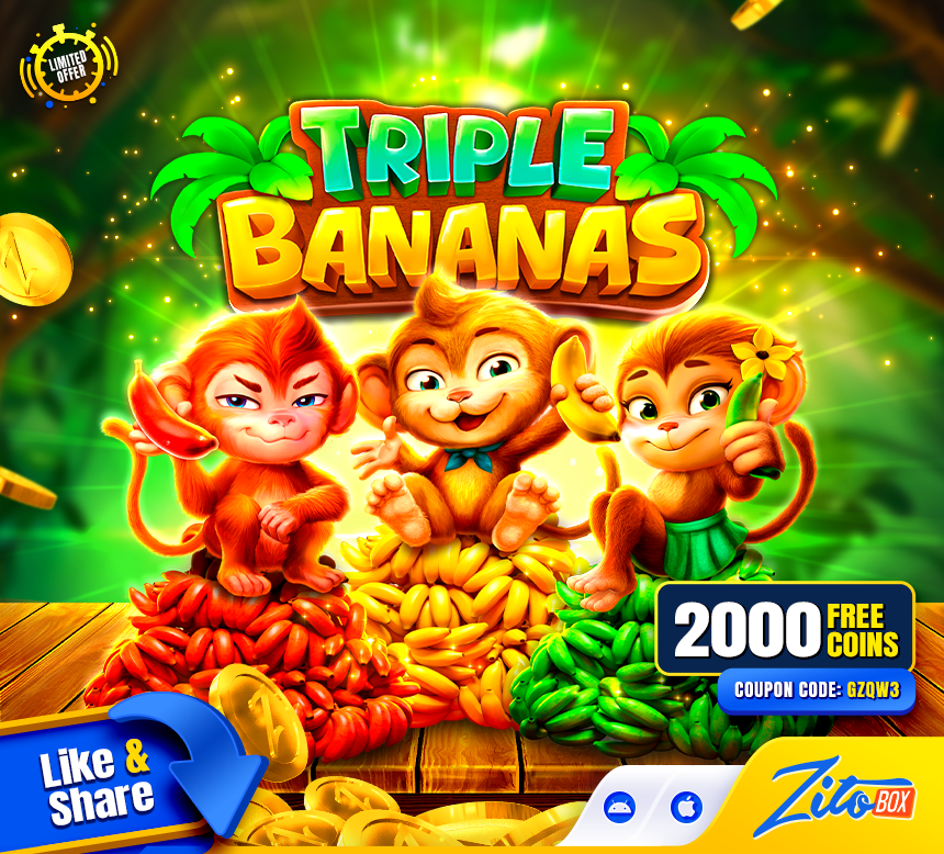 Zitobox's tweet photo. New Game Just Released! 🍌 TRIPLE BANANAS REMAKE 🍌
Claim your 2,000 FREE COINS. Play Here >> https://t.co/pxqWtprh6p << Enjoy!
#Zitobox #onlinecasino #latestbonuscodes #slots #jackpot #freeslots #playslots https://t.co/JbHGBVb6kv