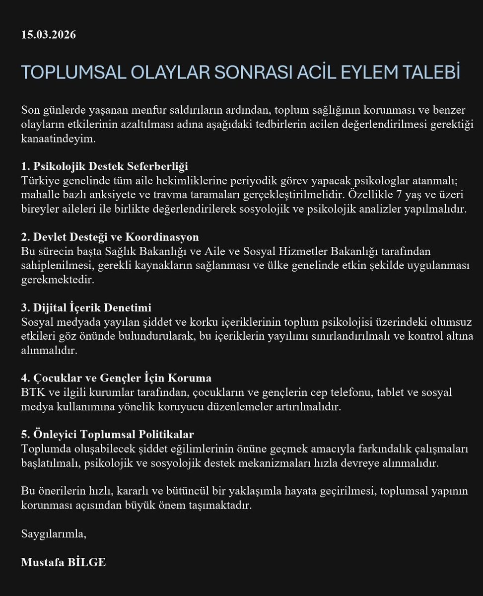 #Acileylemplanı 
<a href="/RTErdogan/">Recep Tayyip Erdoğan</a> 
<a href="/MahinurOzdemir/">Mahinur Özdemir Göktaş</a> 
<a href="/Yusuf__Tekin/">Yusuf Tekin</a> 
<a href="/mustafaciftcitr/">Mustafa ÇİFTÇİ</a> 
<a href="/abakingurlek/">Akın Gürlek</a> 
<a href="/drmemisoglu/">Prof. Dr. Kemal Memişoğlu</a> 
#Kahramanmaraş
#siverek  
 Bu konuda Acil Eylem planı olarak acilen uygulanmalı. 👇