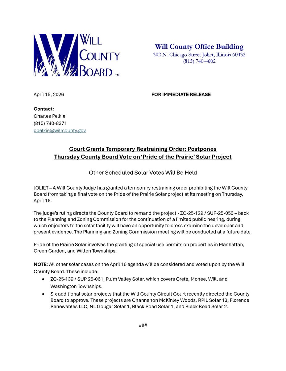 Will County Board tweet media