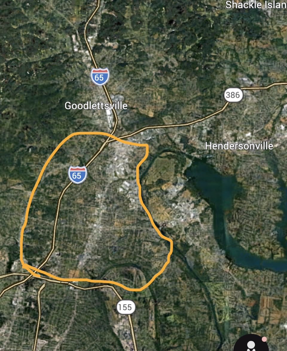 This outlined area has more retards in it than the entire state of Tennessee