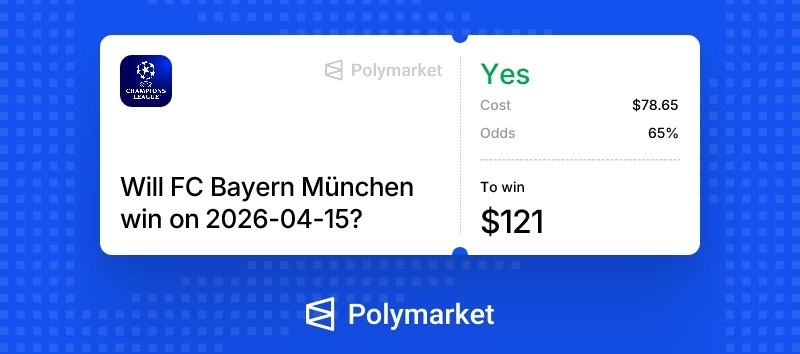 UCL SWEEP (again) 🧹

5-0 🔒

Bayern ML ✅
Bayern First Half Winner NO ✅
Real Madrid 5+ Corners NO ✅
Arsenal vs Sporting BTTS NO ✅
Arsenal vs Sporting U 2.5 ✅

9-0 on Champions League Quarter Final trades ☢️

NBA Play-in tickets loading ⏳