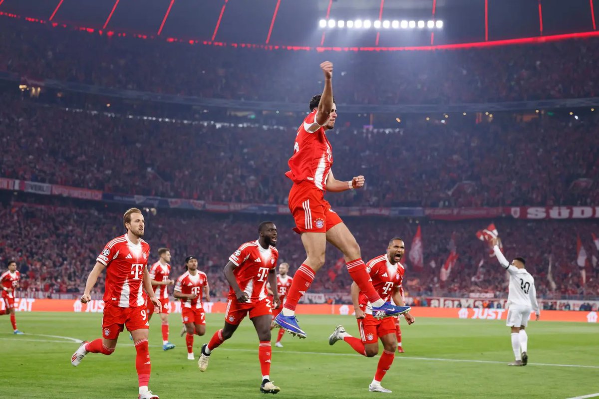 thebelguinha's tweet photo. O Bayern marcou 6 gols em 2 jogos contra o Real Madrid.

Mas segundo o torcedor do futebol espanhol, a Bundesliga é fraca porque o Bayern faz 5-0 no St. Pauli.

O Bayern é gigante, e é o time mais intimidador da Europa.

Nenhum time goleia tanto nessa competição quanto o Bayern. https://t.co/cHP8qqPGmD