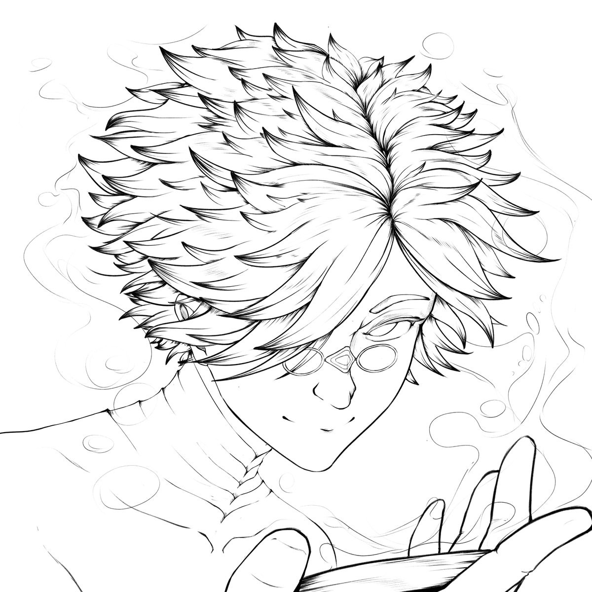 Febbbbb988567's tweet photo. Qifrey WIP, I'll defnetly do a full illustration with Coco but for now just a portrait 
#witchhatatelier https://t.co/2K2Y898ej1