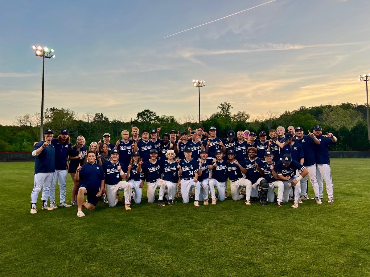 Jrlee's tweet photo. Surreal night back at the alma mater—last game at the “old” Cherokee High… and NP Wolfpack Baseball got the W to clinch the Region Championship in the toughest region in the state.

Keep going, Guys! https://t.co/JWCD7ClpKR