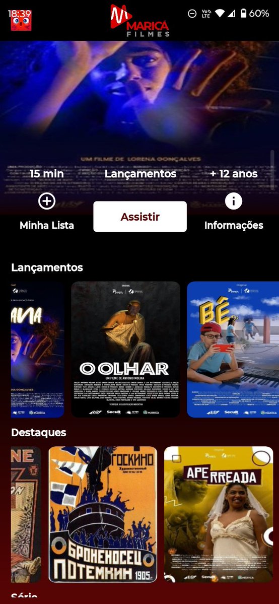 E por falar em série, existe um app chamado MARICÁ FILMES com  filmes produzidos no município, filmes clássicos e infantis. Tá disponível nas lojas de app.
