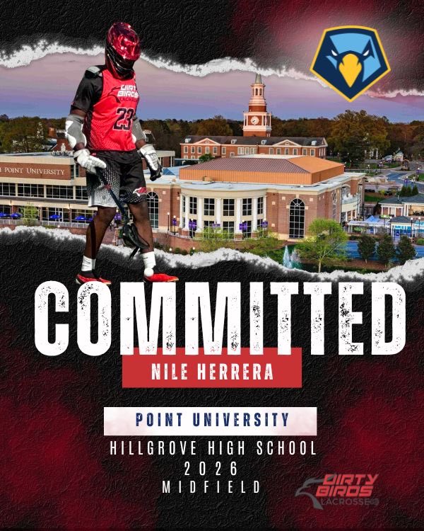 dblaxatl's tweet image. Congrats to 2026 Nile Herrera on his commitment to play college lacrosse at Point University!

A midfielder who’s been with our program since 2024 — excited to see him take the next step at the collegiate level.

#StayDirty