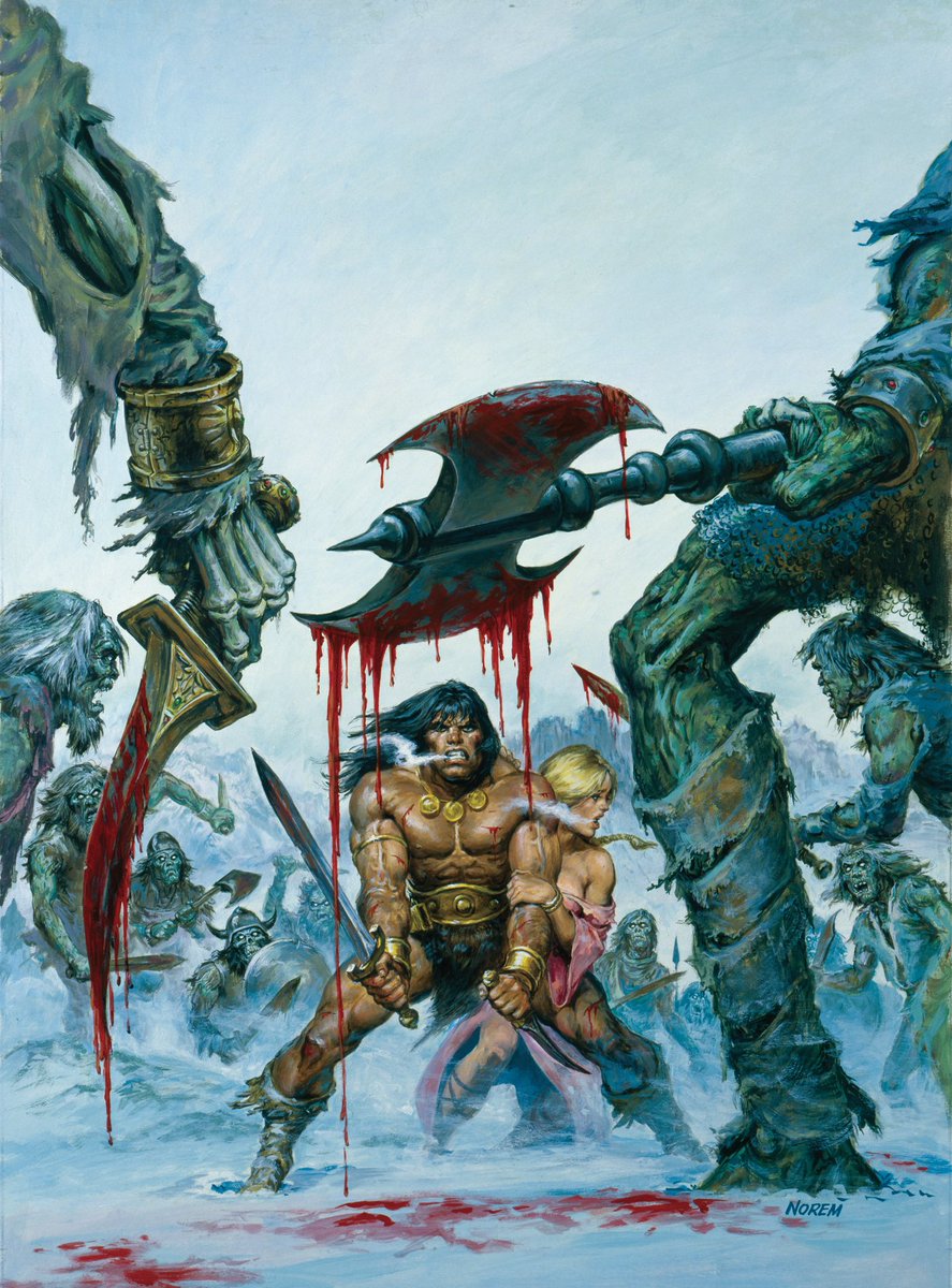 conanbycrom's tweet image. Conan the Barbarian by Earl Norem

#conanthebarbarian #fantasy #grimdark