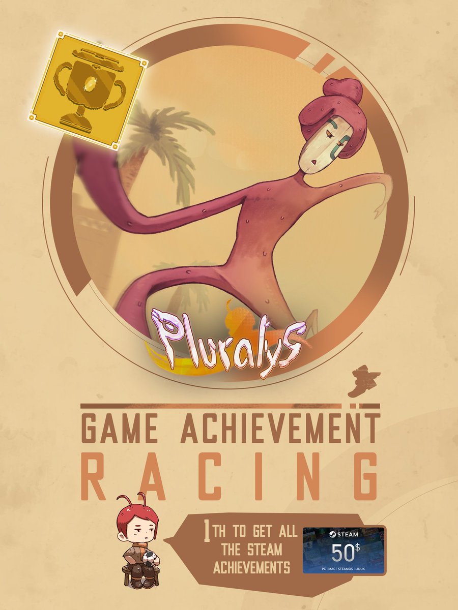 Pluralys_rpg's tweet image. Pluralys is out for 6 days!

Be the first to unlock ALL achievements
→ Send your public Steam profile
→ Win a $50 Steam gift card

First come, first rewarded.

#rpg #cozygames