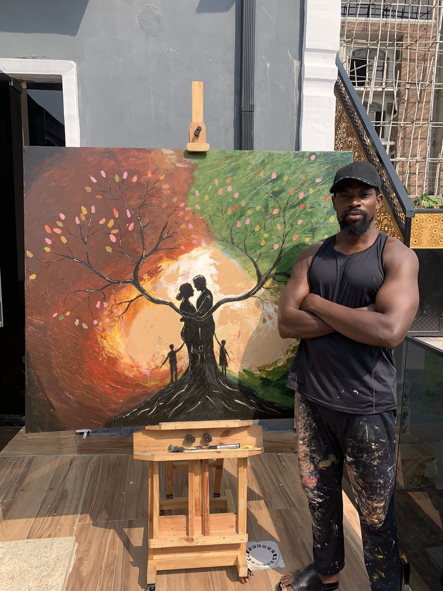 OshibeD's tweet photo. Not to brag, but I painted this with acrylic. https://t.co/LLIke5dkRZ
