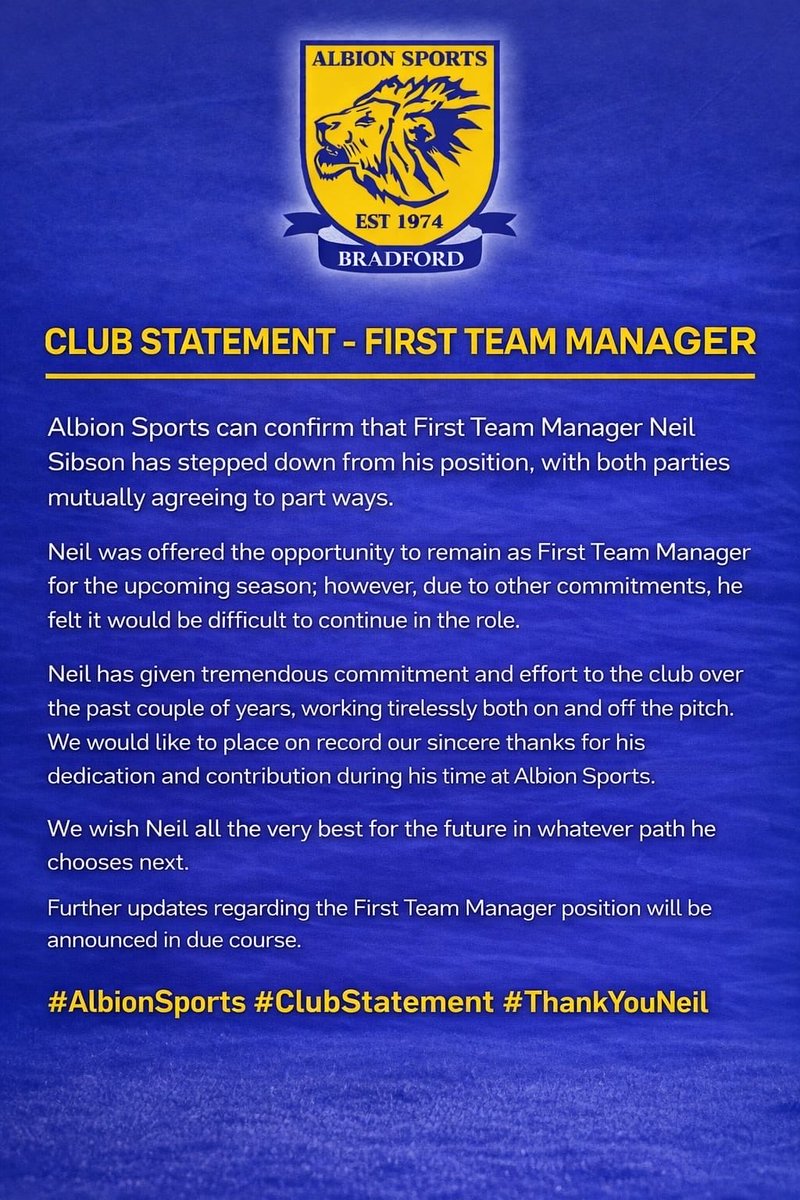 Albion Sports A F C tweet media