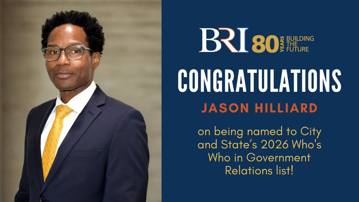 CityAndStateNY's tweet photo. #sponsored
The Building and Realty Institute of the Hudson Valley is proud to share that Jason Hilliard, our Government Affairs Director, has earned a spot on City & State’s 2026 Who’s Who in Government Relations! 👏
#BRIHudsonValley #GovernmentRelations #Leadership #Congrats https://t.co/AxWc4MWZKz