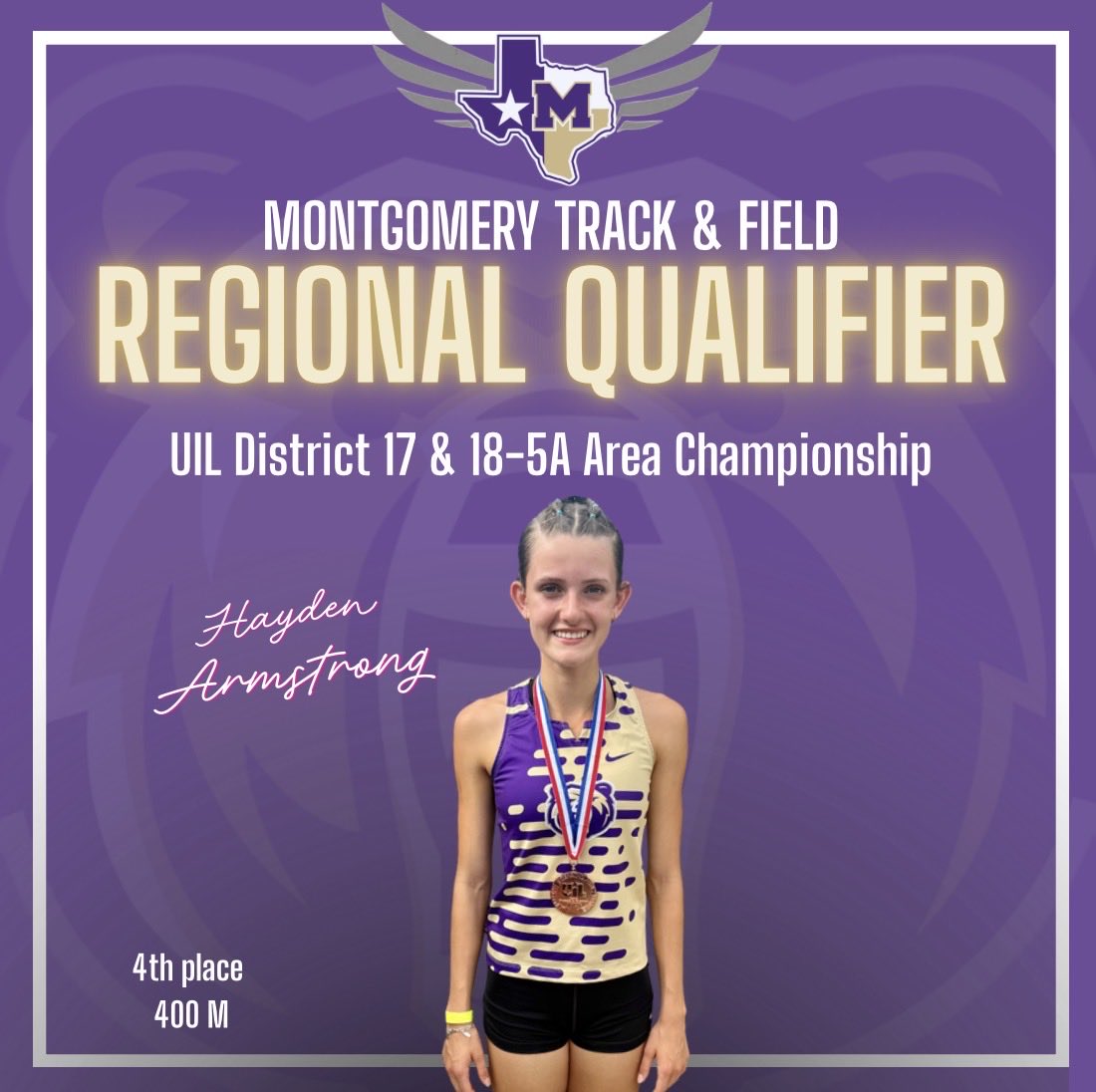 mhsbearstrack's tweet image. Sr. Hayden Armstrong punches her 🎟️ to the Regional Meet in the 400, running a time of 58.67‼️🔥

#EarnedNotGiven