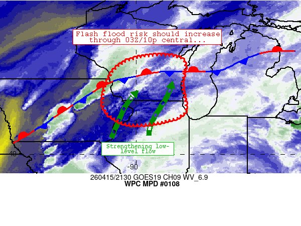 NWSWPC's tweet image. #WPC_MD 0108 affecting southern Wisconsin, northern Illinois, #wiwx #ilwx #iawx, wpc.ncep.noaa.gov/metwatch/metwa…