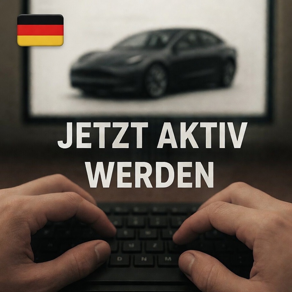 🚨 Mail-Vorlage für FSD in Deutschland

👉 Hier findet ihr eine Mail Vorlage an zuständige Behörden und Politiker:
tinyurl.com/fsdeude

Zeitnah steht die Abstimmung in der EU-Kommission an – Deutschland muss positiv stimmen!

Tesla FSD (Supervised) ist seit dem 10. April 2026