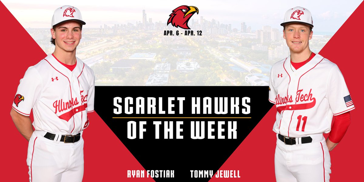 ILTechAthletics's tweet photo. Fostiak, Jewell Earn Scarlet Hawk Of The Week Honors
Story here >> https://t.co/Kqo23CFigG https://t.co/bGQC20khDN