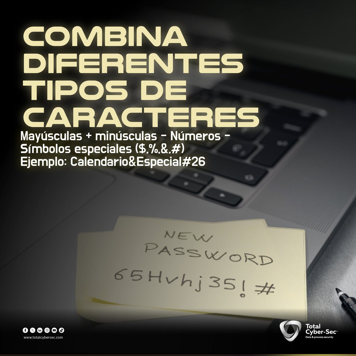 totalcybersec's tweet photo. 🔐 Crear contraseñas seguras no tiene que ser complicado…
Pequeños cambios pueden hacerlas mucho más difíciles de vulnerar 💡
⚡ La clave está en ser creativo y no repetir patrones.
👉 Empieza hoy a fortalecer tu seguridad digital
#CyberTip #Ciberseguridad #ContraseñasSeguras https://t.co/IsuBX02so8