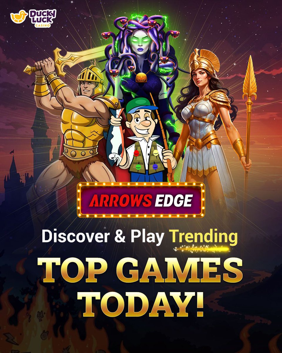 DuckyLuckCasino's tweet image. Trending now 🔥

Arrow’s Edge games are on everyone’s radar 👀🎰

Tried them yet? 👇

buff.ly/G8ZqODf

#ArrowsEdge #TrendingGames #HotGames