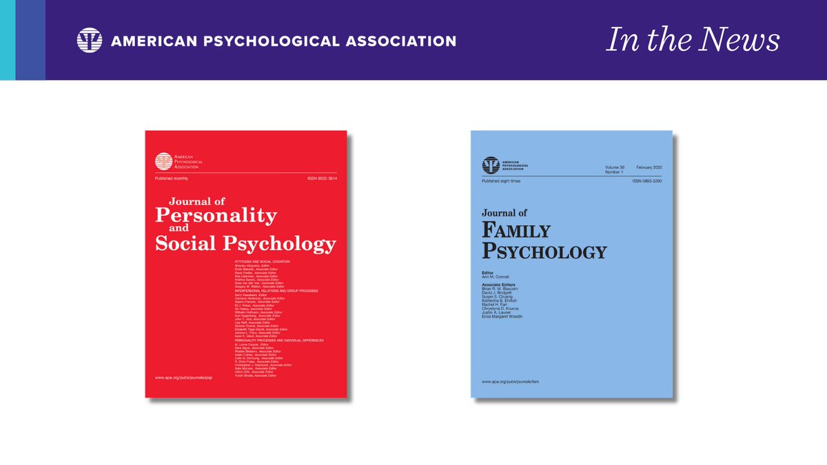 APA Journals tweet media