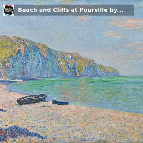 PeriodPrints's tweet image. Bring a masterpiece to your space with the timeless elegance of Monet's "Beach and Cliffs at Pourville." Available in multiple sizes, framed or unframed, with fast worldwide shipping. Starting at just £34.99! #Poster #print-size-options shortlink.store/km2apfqqzncy