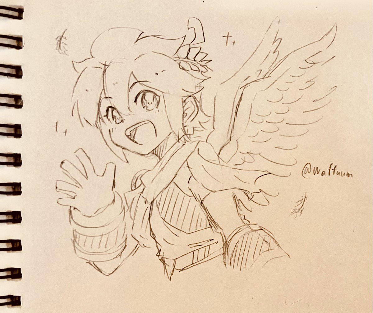朝描いたピットくん〜