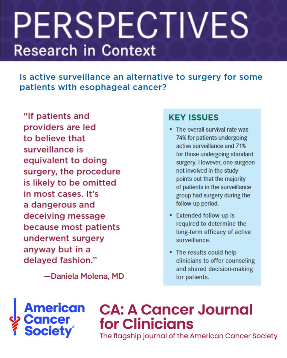 CA: A Cancer Journal for Clinicians tweet media