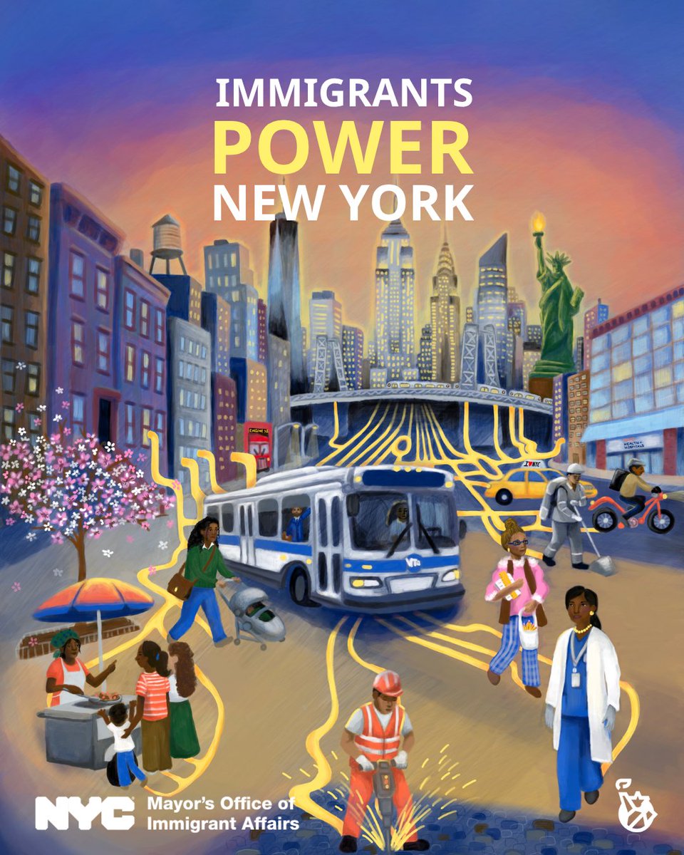 NYC_SBS's tweet image. Happy #ImmigrantHeritageWeek! 🗽Immigrant NYers are central to NYC’s workforce &amp;amp; economy, bringing our city to life every day.

We can help you start &amp;amp; grow a #smallbiz. 🏪 
We can help you find a job. 🔎 
And we can do both in your language!

Learn more: on.nyc.gov/4tcjFyg