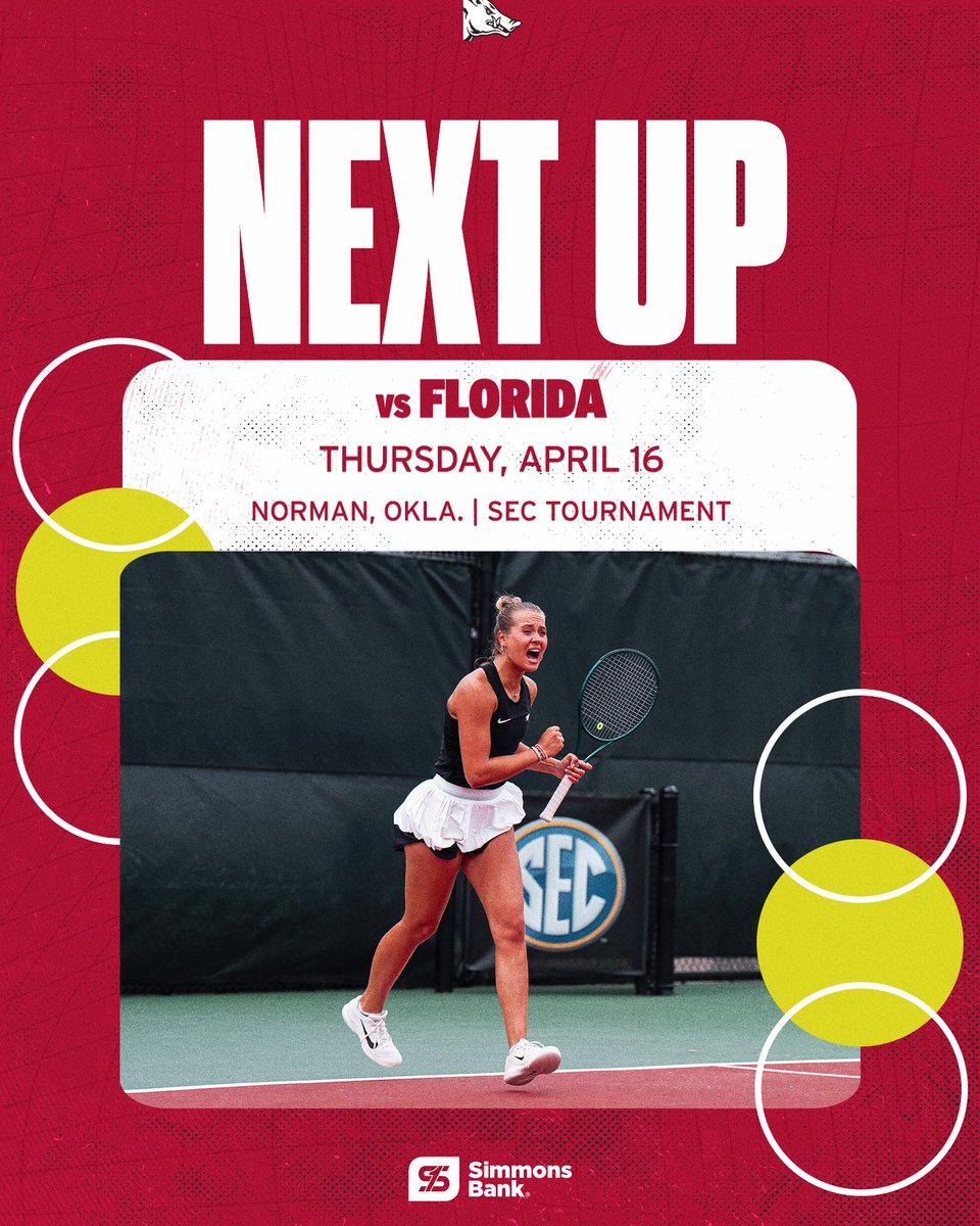 RazorbackWTEN's tweet photo. Back in action tomorrow morning! 🐗🎾 https://t.co/bRiJHSdPZl