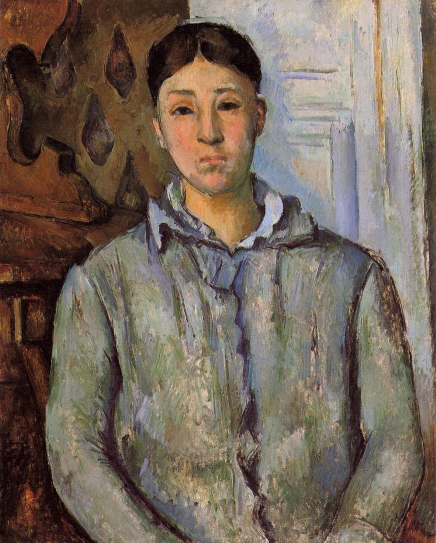 Madame Cezanne in Blue #artbots #cezanne