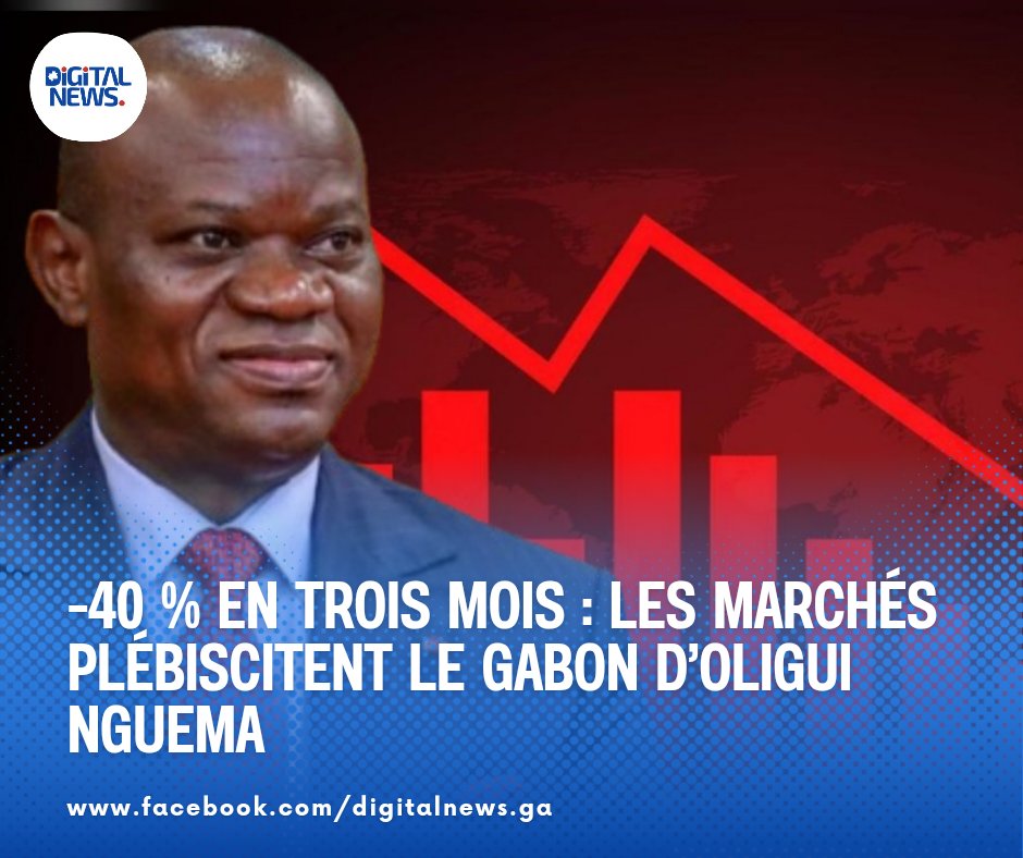 -40 % en trois mois : les marchés plébiscitent le Gabon d’Oligui Nguema

#GabonEnMarche
#TransitionQuiProduit
#ConfianceRetrouvée
#SpreadEnBaisse
📲 Plus d'informations en cliquant ici :
digitalnews-ga.net/economie/40-en…