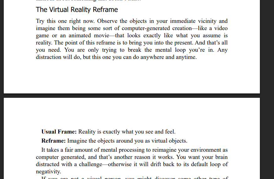 BowTiedTrance's tweet photo. Many of you may recognize this video, and if you do, there's a good reason: this technique appears in "Reframe Your Brain." https://t.co/AsFxnGQkb2