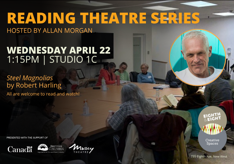 EighthandEight's tweet photo. Robert Harling’s "Steel Magnolias" follows 6 remarkable women coming together in moments of joy and sorrow, sharing laughter, resilience, and friendship. Join us on April 22 for a reading of this play. Please arrive by 1:15pm if you would like a chance to read. 

#newwest https://t.co/oDBSknXvbk