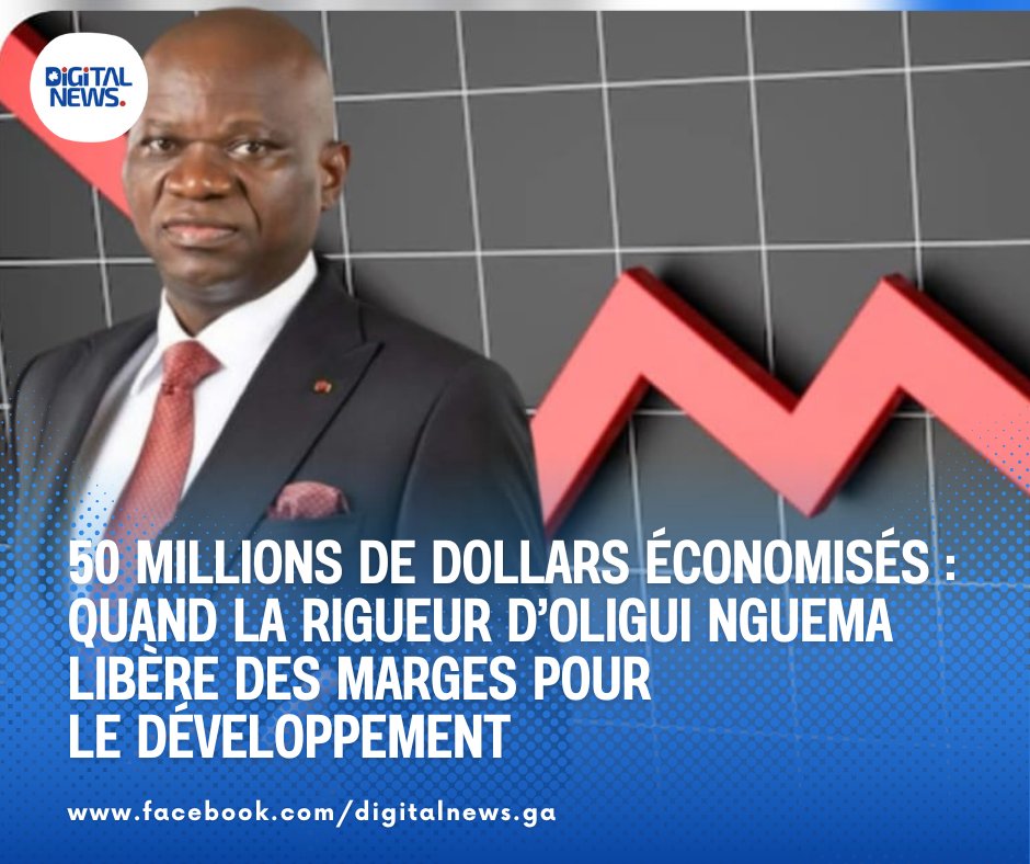 50 millions de dollars économisés : quand la rigueur d’Oligui Nguema libère des marges pour le développement

#GabonEnMarche #TransitionQuiProduit #ConfianceRetrouvée #SpreadEnBaisse

📲 Plus d'informations en cliquant ici :
digitalnews-ga.net/economie/50-mi…