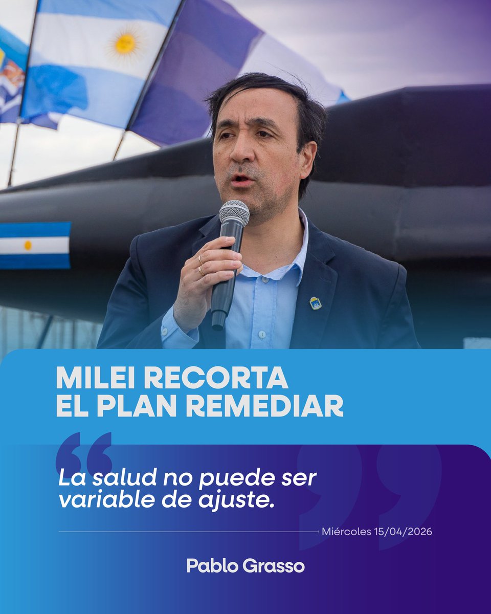 pablograssook's tweet photo. Eliminar el programa Remediar es una decisión grave que va a dejar sin tratamiento a un tercio de la población.

No estamos hablando de números, estamos hablando de vecinos y vecinas que todos los días dependen de esos medicamentos para sostener su salud.

Cuando se recorta en atención primaria, lo que se genera es más enfermedad y más presión sobre los hospitales. Es un golpe directo al sistema de salud pública.

No hay “reestructuración” posible cuando lo que se hace es reducir de 79 medicamentos a apenas 3. Eso tiene un nombre: abandono.

La salud no es un gasto.
La salud es un derecho.
Y los derechos no se recortan.