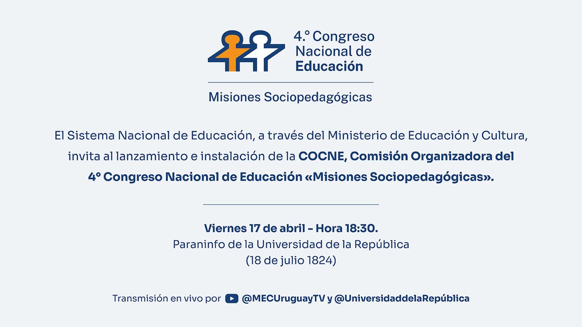 Ministerio de Educación y Cultura tweet media