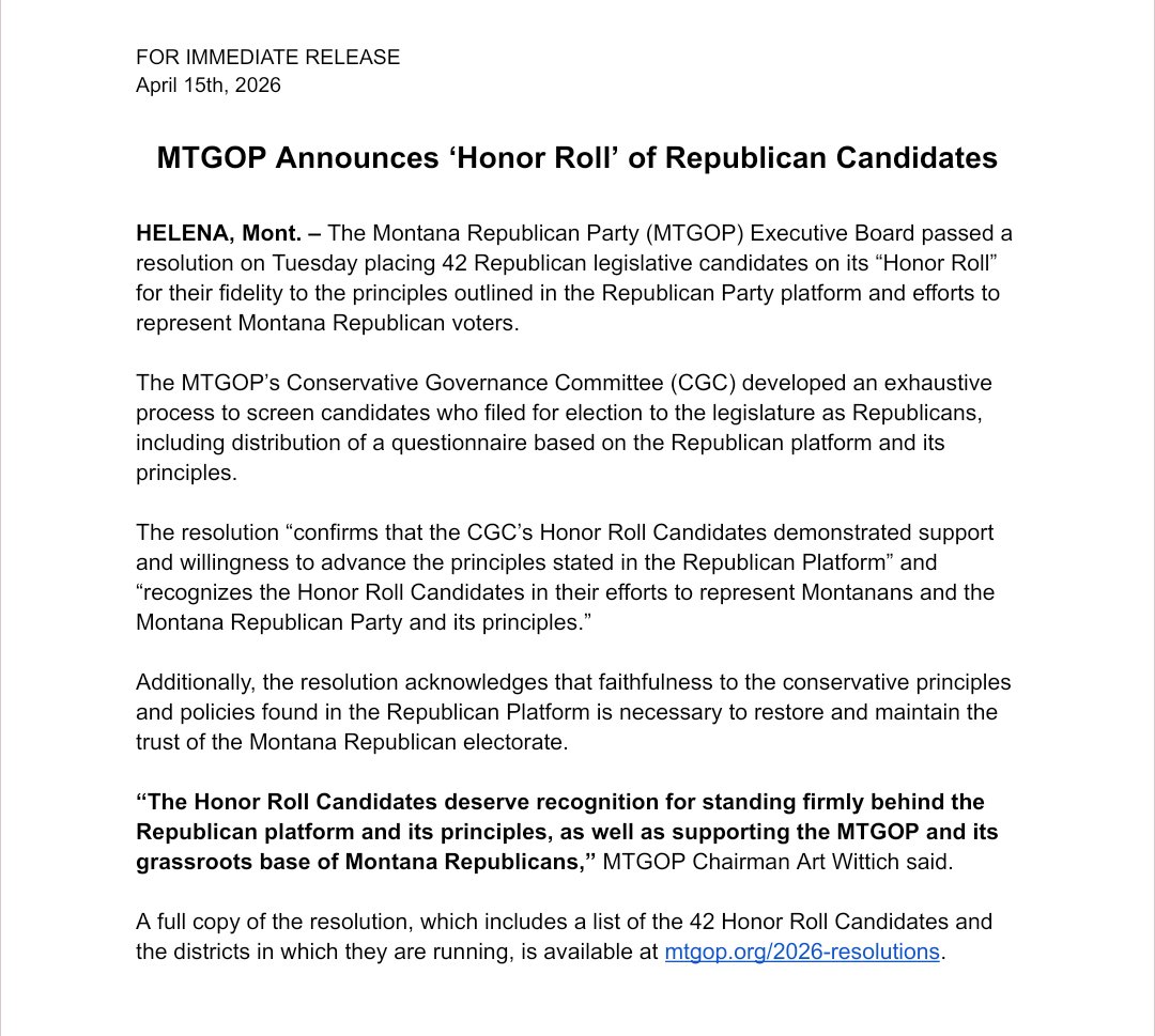 Montana Republican Party tweet media