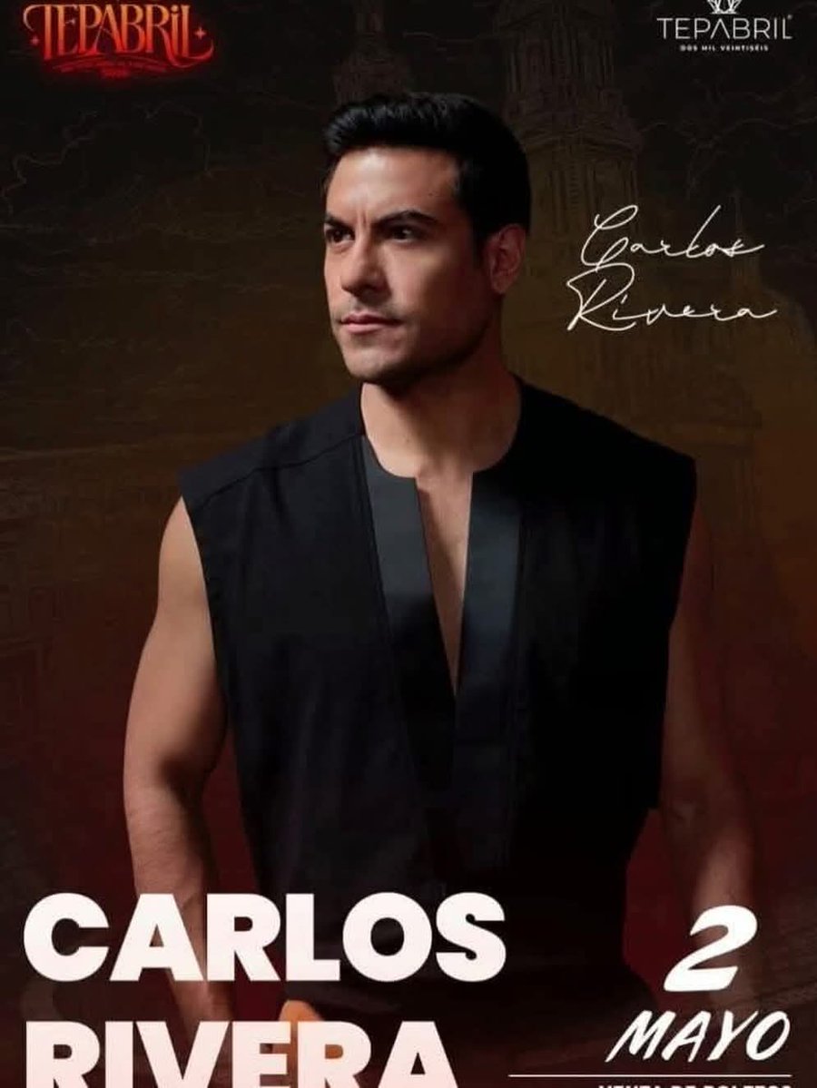 <a href="/_CarlosRivera/">Carlos Rivera</a> estará presente en el Tepabril el 2 de mayo en el Palenque de Tepatitlán 
Boletos a la venta en mi pase.net <a href="/WestWoodEntt/">Westwood Entertainment</a> <a href="/sonymusicmexico/">Sony Music México</a> <a href="/mikenoriega/">Mike Noriega</a> <a href="/riveristashq/">Official Riveristas</a> <a href="/ClubSoloTu/">Carlos Rivera SóloTú</a> <a href="/ClubSoloTuTamps/">Club Sólo Tú Sede Tamaulipas</a> #CarlosRivera
#ClubOficialSoloTu #SedeTamaulipas 💙🇲🇽
