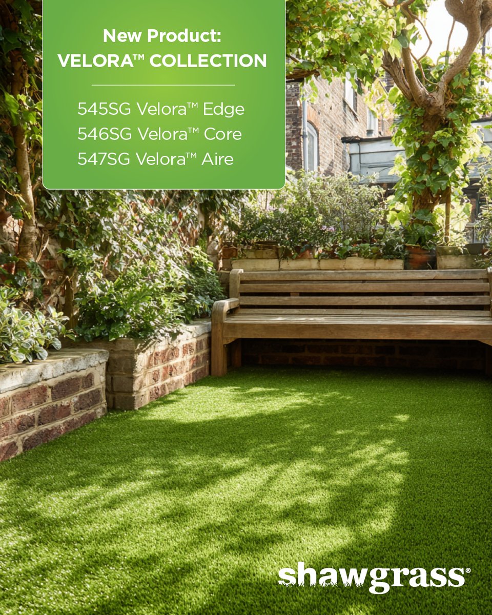 _Shawgrass's tweet photo. Meet the new Velora™ Collection 🌿
Where elevated design meets everyday comfort.
#VeloraCollection #Shawgrass #ArtificialTurf #SyntheticGrass #LandscapeDesign #OutdoorLiving #BackyardGoals #LuxuryLandscape #LowMaintenanceLiving https://t.co/XNcy7GCFgg
