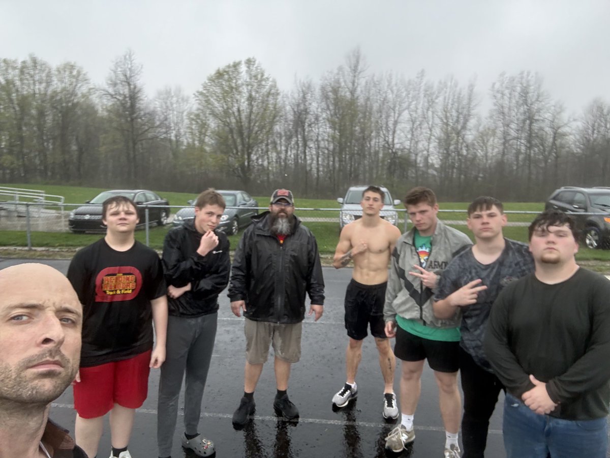 These Rangers saved our pole vault pads from the storm! Appreciate you guys!