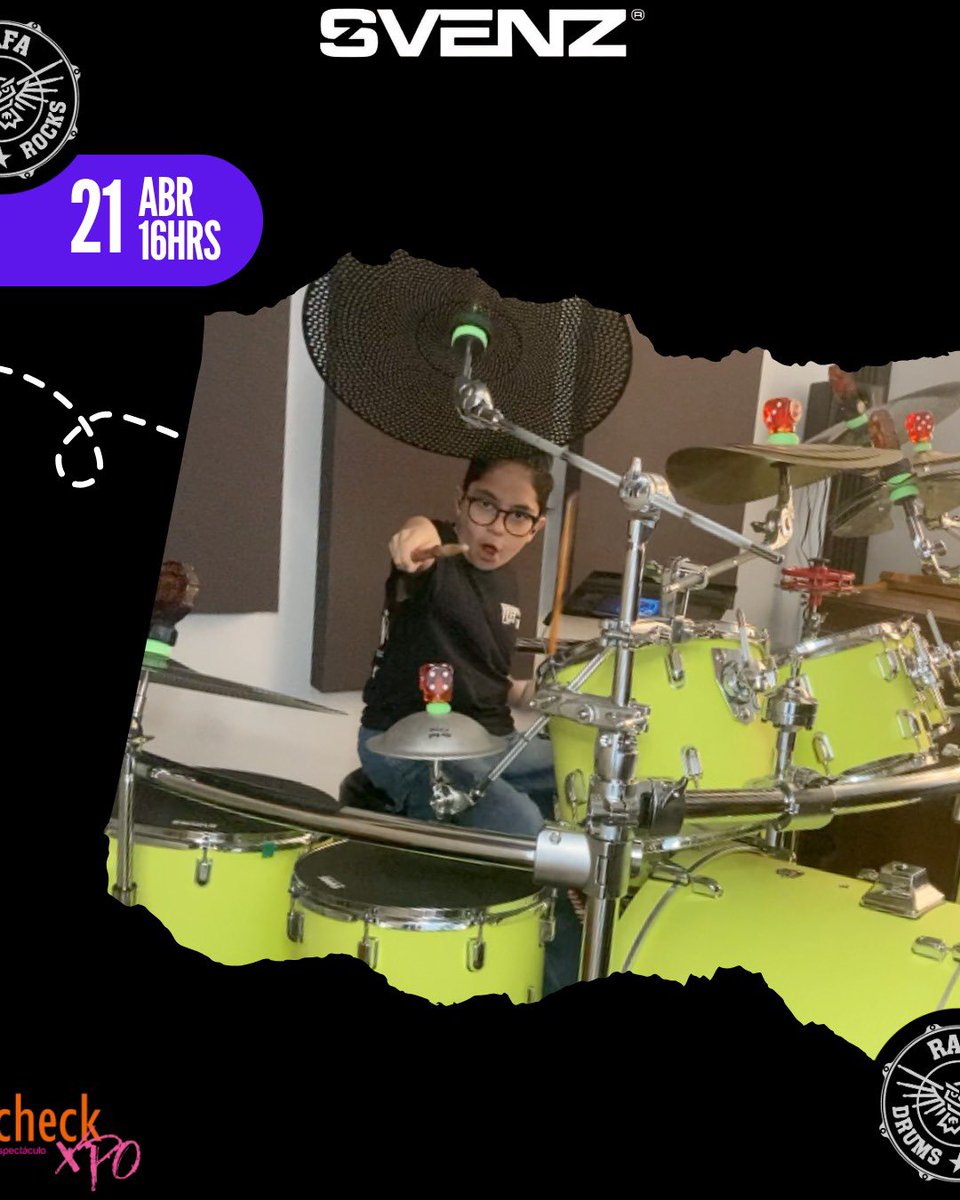 rafavlzqz_drums's tweet photo. Les comparto que del 19 al 21 de abril de 2026, estaré participando en la edición 2026 de @soundcheckxpo como parte de la familia #svenz  en el Stand 62

La cita es en:
📍WTC Ciudad de México - STAND 62
🗓️ 19, 20 y 21 de abril de 2026

🥁Presentación:
19abr2026 - 16h 🕓
20abr2026 - 13h 🕐
21abr2026 - 16h 🕓
 
¡Allá los espero!

#rafadrums #svenzdrums @plaza.musical.sinfonia #soundcheckxpo #svenzsponsoredartist #PresentaciónEnVivo #LivePerformance #Baterista #Drummer #Batteur #YoungDrummer #MusicIsLife #Mexico🇲🇽 #Switzerland🇨🇭 #heimat