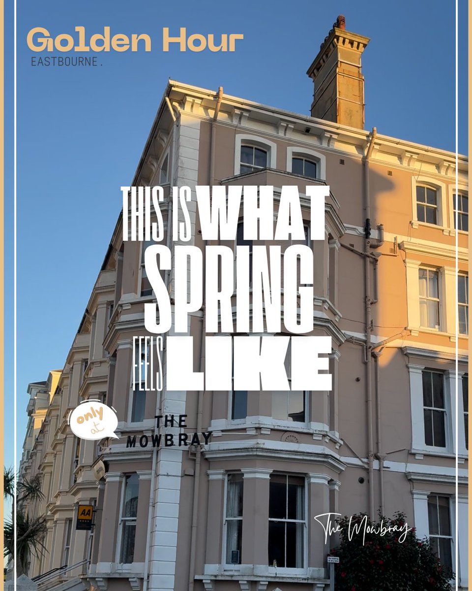 themowbray_'s tweet image. Spring doesn't rush. Neither should you. 

Eastbourne is waiting → themowbray.com
#TheMowbray #SpringGetaway #EnglishCoast