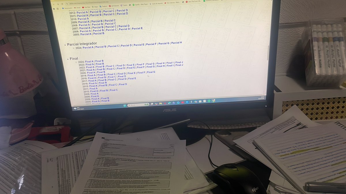 Como se ve el día previo al parcial…