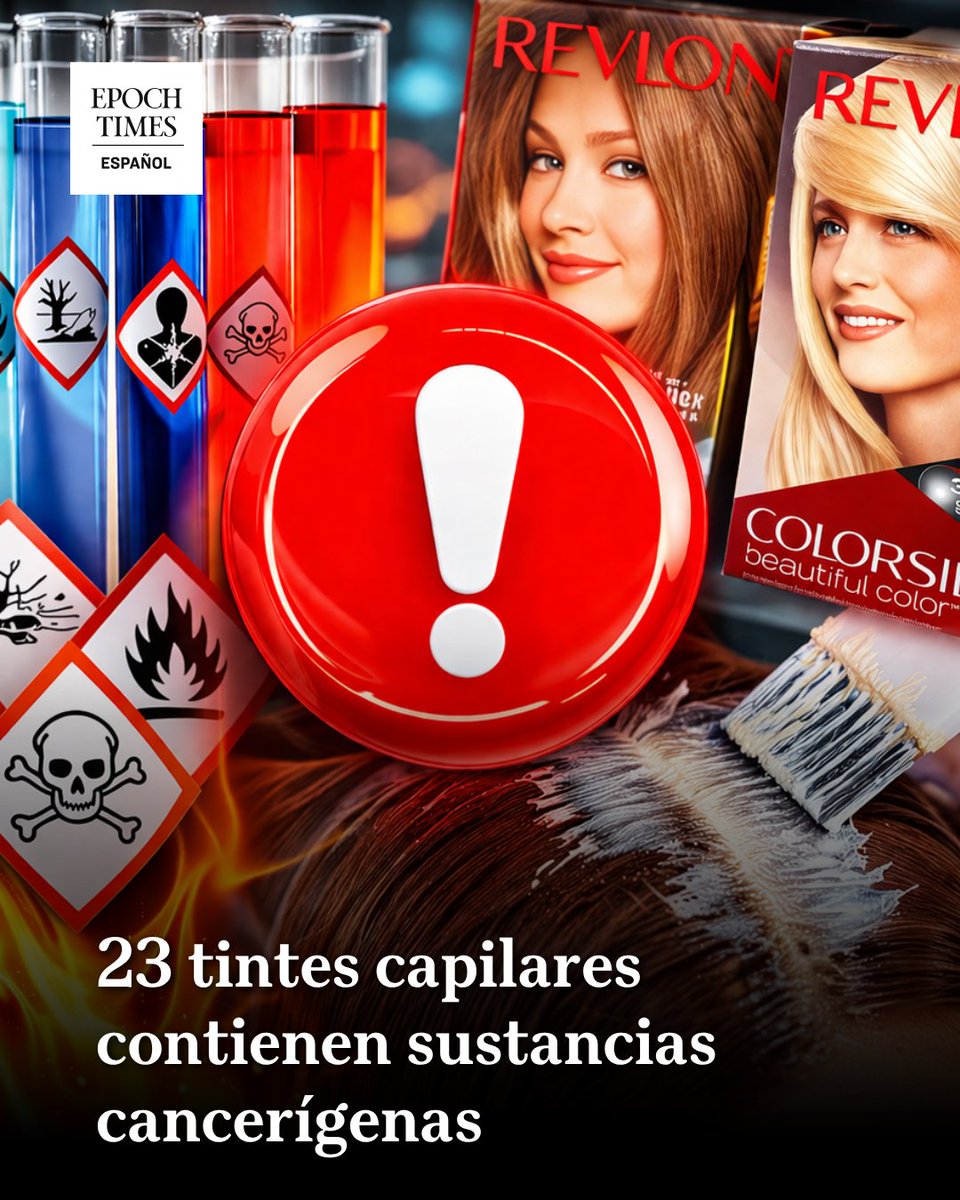 's tweet image. Lo que usted usa para verse mejor podría estar afectando su salud… ¿Sabe realmente qué contiene su tinte?  
#Salud #Tintes #Cáncer #Alerta #Belleza #Investigación #Riesgo
  🔴Lee más 👉 epochtim.es/z8y7iv