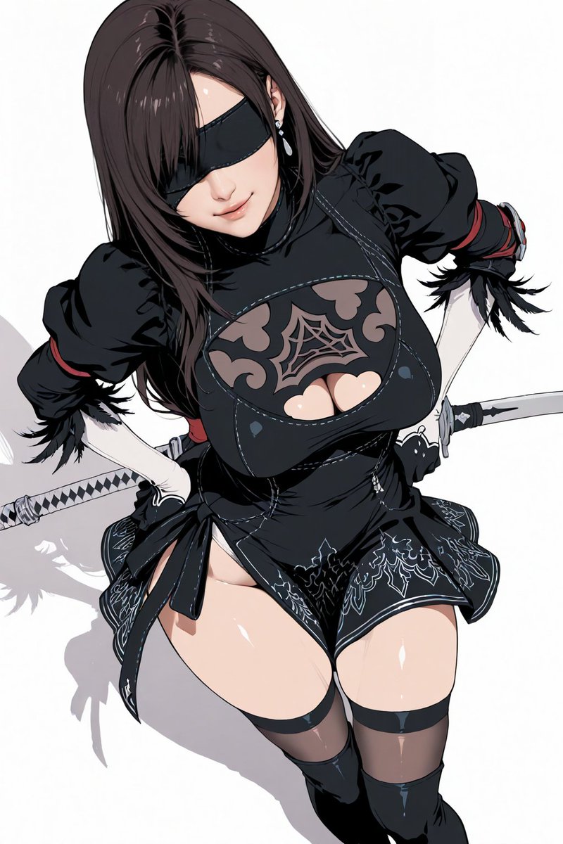 tanicoILLU1st's tweet photo. AIart 生成AI (予約/Scheduled) SFW
●2Bコスプレをしたティファ
●2B's Cosplay Tifa
こんてぃは～ Hello～
#nierautomata #FinalFantasyVII https://t.co/ymiupE3MZI