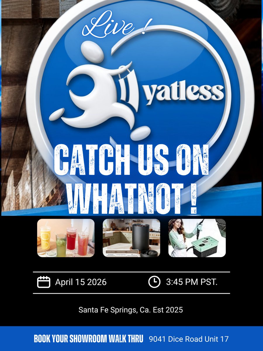 Yatlessgroupinc's tweet image. LIVE NOW ON WHATNOT!
📷 We are a Santa Fe Springs wholesale company specializing in buying and selling closeout, liquidations, and overstock from major retailers, wholesalers, and closeout companies to offer quality overstock inventory.
#Overstock
#yatlessgroup  #WhatnotLive