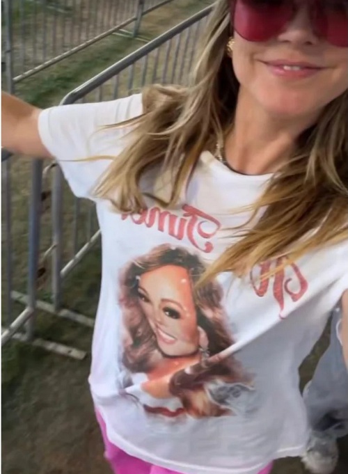 gillesakacake's tweet image. Heidi Klum wearing a @MariahCarey #ItsTime shirt on her way to coachella on Sunday
instagram.com/heidiklum/reel…